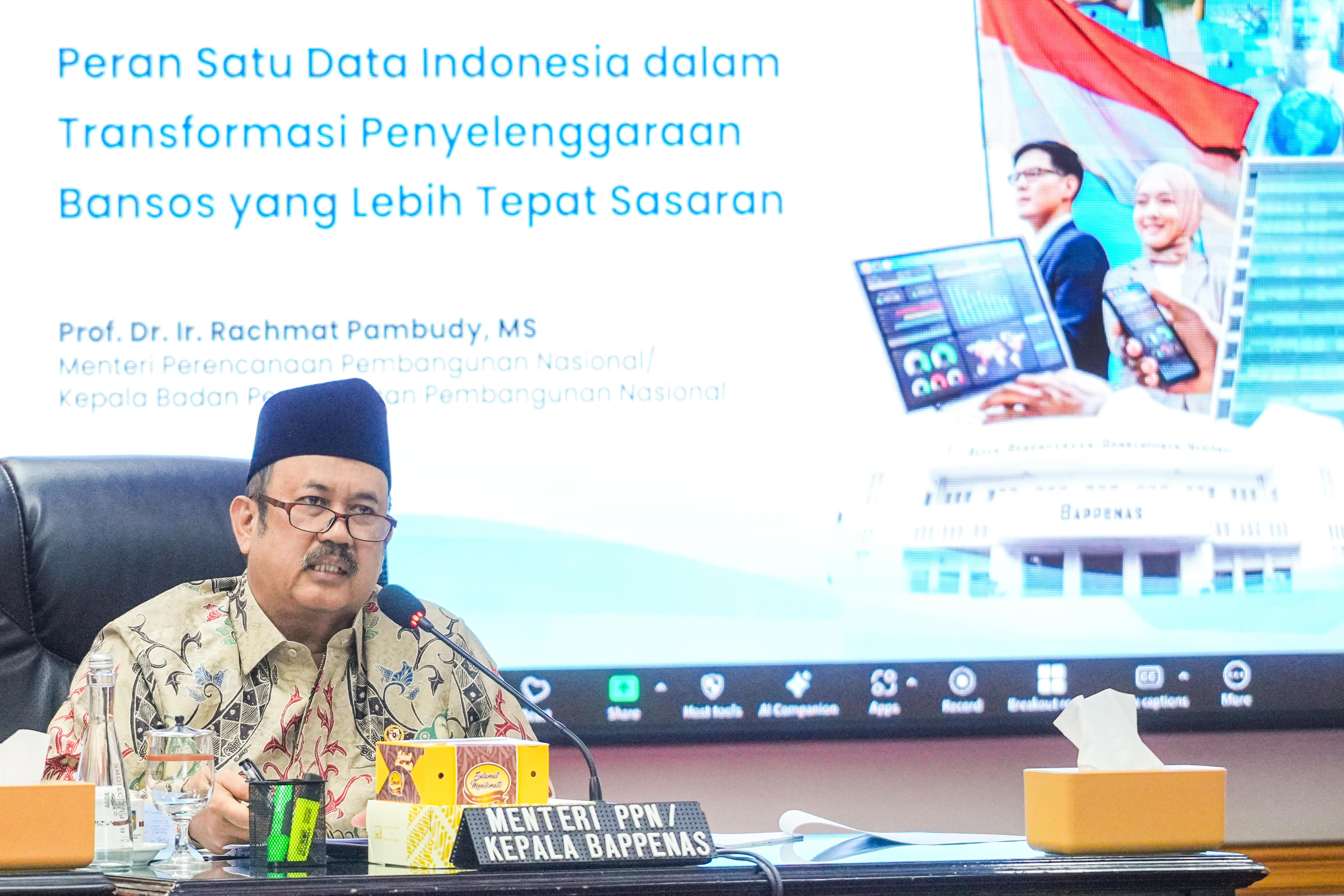 Menteri PPN/Kepala Bappenas Tegaskan Perkuat Transformasi Digital untuk Tingkatkan Akurasi Bansos dan Bangun Kedaulatan Data Nasional
