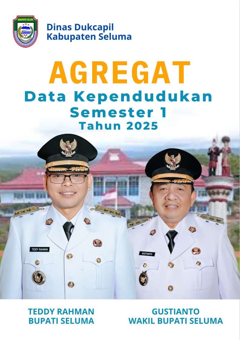 BUKU DATA AGREGRAT KEPENDUDUKAN SEMESTER I KABUPATEN SELUMA 2025