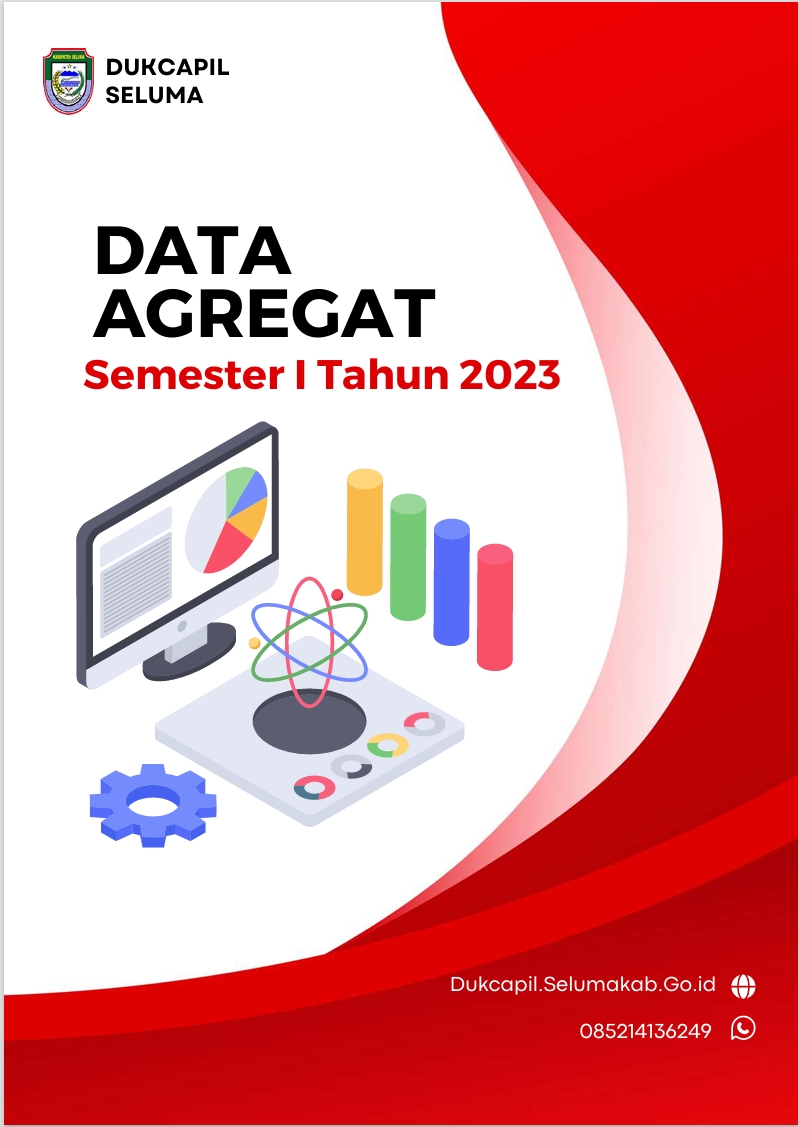BUKU DATA AGREGRAT KEPENDUDUKAN SEMESTER I KABUPATEN SELUMA 2023